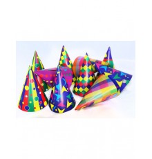 10 Chapeaux de fête multicolores