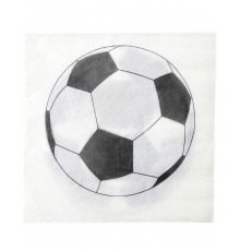 Pack de 20 Serviettes en Papier Motif Ballon Football