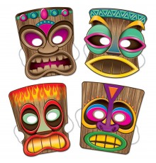 4 Masques Tiki