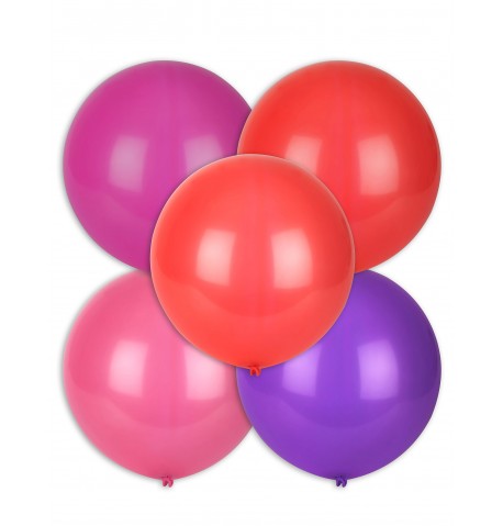 5 Ballons différentes couleurs 47 cm