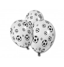 5 Ballons en latex Ballons de foot 30 cm