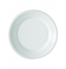 50 assiettes en plastique blanc 22 cm