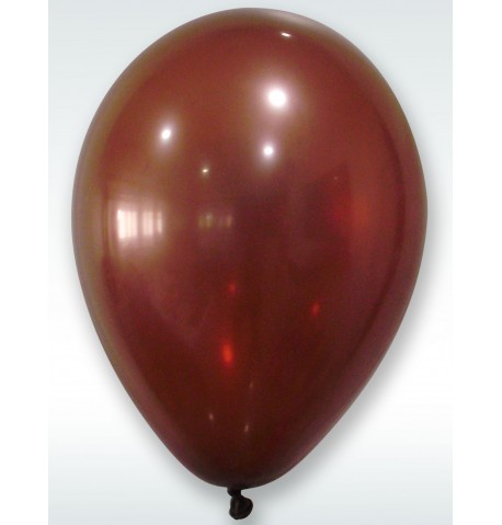 50 Ballons marron métallisé