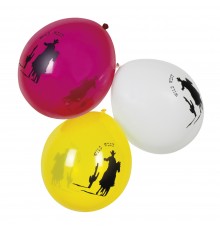 6 Ballons Western 25 cm