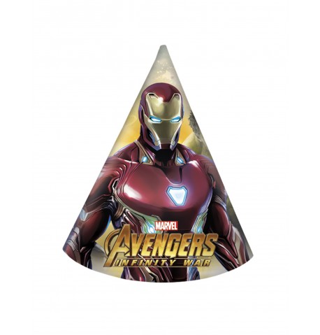 6 Chapeaux de fête Avengers Infinity War