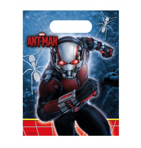 6 Sacs cadeaux Ant-Man 23 x 16,5 cm