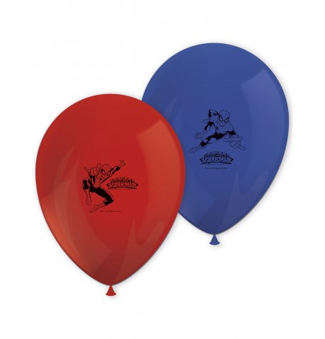 Sachet de 8 Ballons Spiderman en Latex