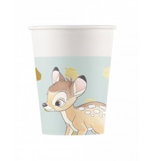 8 Gobelets en carton premium Bambi 260 ml