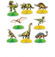 8 Mini centres de table Dinosaures