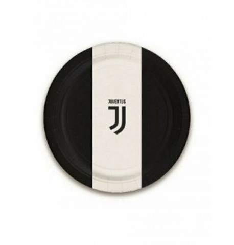 8 Petites assiettes en carton Juventus 18 cm