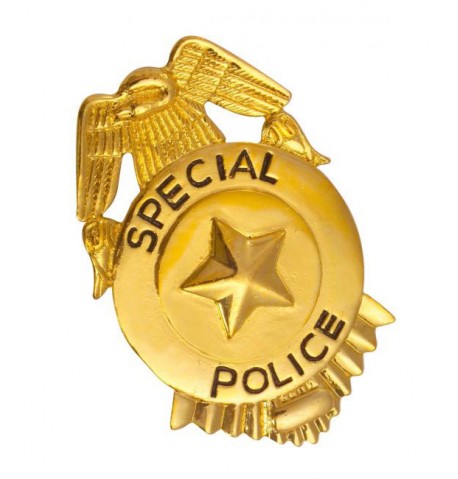 Badge de police or