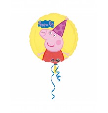 Ballon aluminium anniversaire Peppa Pig 43 cm