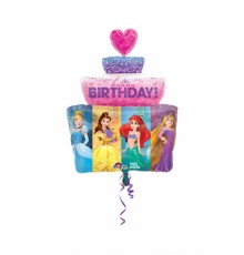 Ballon aluminium gâteau Princesses Disney 71 cm