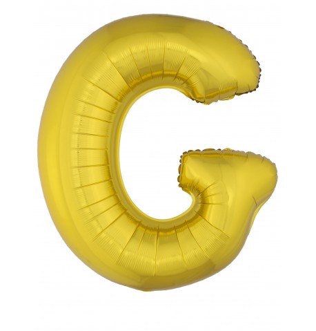 Ballon aluminium géant lettre doré 1m