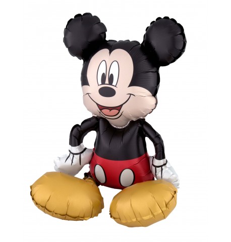 Ballon aluminium Mickey Mouse assis 45 x 45 cm