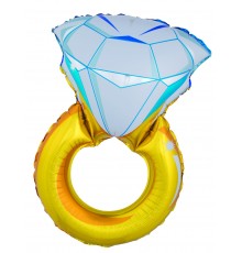 Ballon géant bague diamant 105 cm