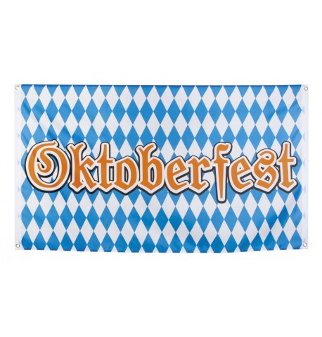 Bannière en tissu Oktoberfest 90 x 150 cm