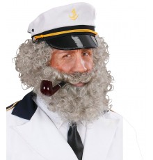 Barbe et moustache de marin homme