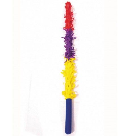 Baton piñata multicolore plastique rigide 50 cm