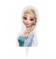 Bougie d'anniversaire La Reine des Neiges  Elsa 4 x 7,5 cm