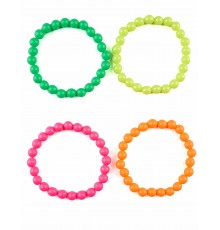 Bracelets lot de 4 multicolores adulte