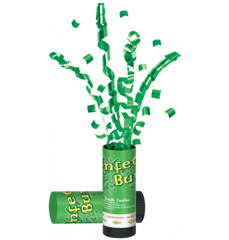 Canon à confettis verts Saint-Patrick