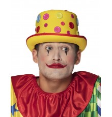 Chapeau clown à boutons adulte