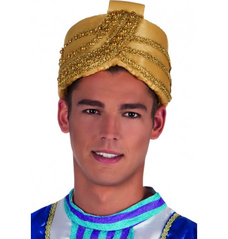 Chapeau sultan doré adulte