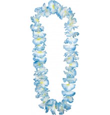 Collier Hawaï bleu clair