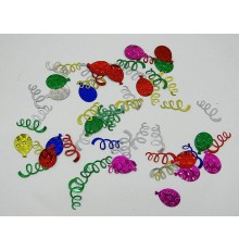 Confettis de table ballons et serpentins 10 gr