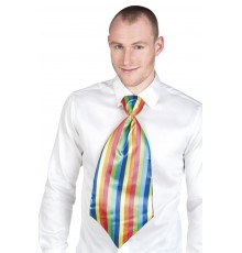 Cravate géante clown multicolore adulte