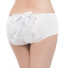 Culotte blanche avec noeud sexy femme