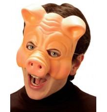 Demi-masque cochon adulte