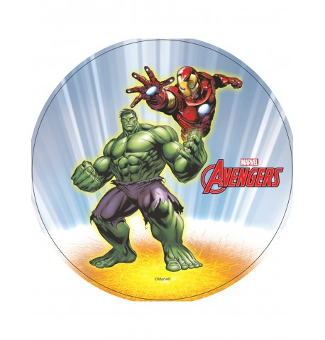 Disque azyme Hulk et Iron Man Avengers
