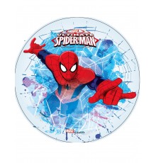 Disque blanc en azyme Ultimate Spiderman  21 cm