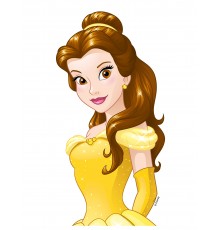 Feuille en azyme Princesses Disney  Belle 13,8 x 24,6 cm