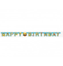 Guirlande articulée Happy Birthday Emoji