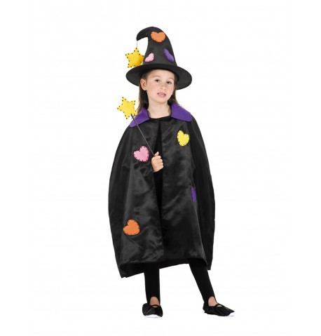 Kit accessoires sorcière patchwork fille Halloween