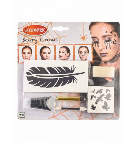 Kit maquillage corbeau femme Halloween
