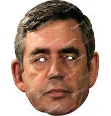 Masque carton Gordon Brown