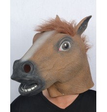 Masque cheval marron adulte
