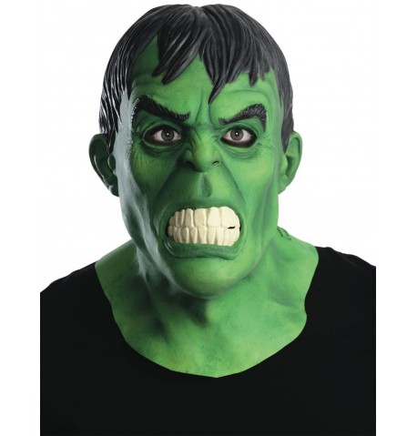 Masque en latex deluxe Hulk adulte
