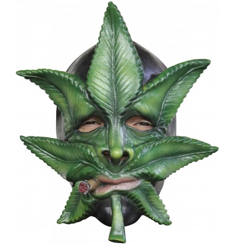 Masque feuille de cannabis adulte