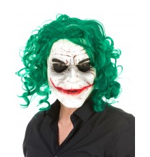 Masque latex arlequin psychopathe adulte Halloween
