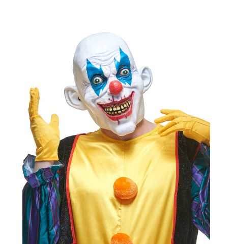 Masque latex clown diabolique adulte