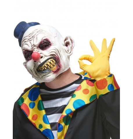 Masque latex clown hideux adulte