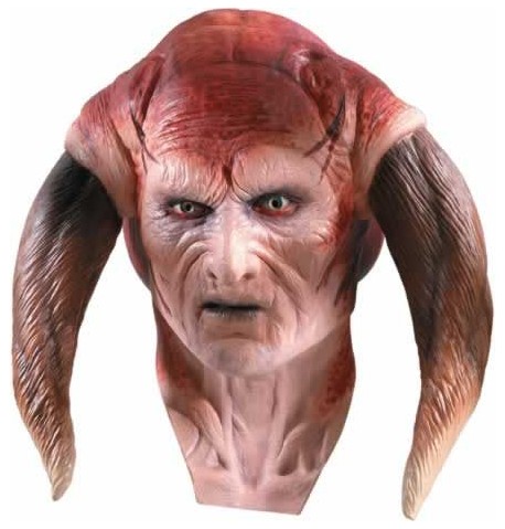 Masque latex luxe maitre Jedi Saesee Tiin Star Wars adulte