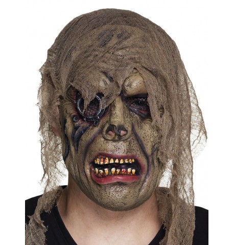 Masque latex zombie pirate adulte