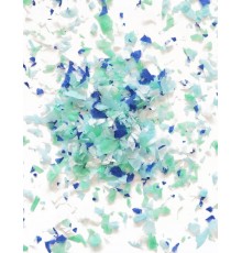 Mini sachet confettis papier ignifugé bleu 20 gr