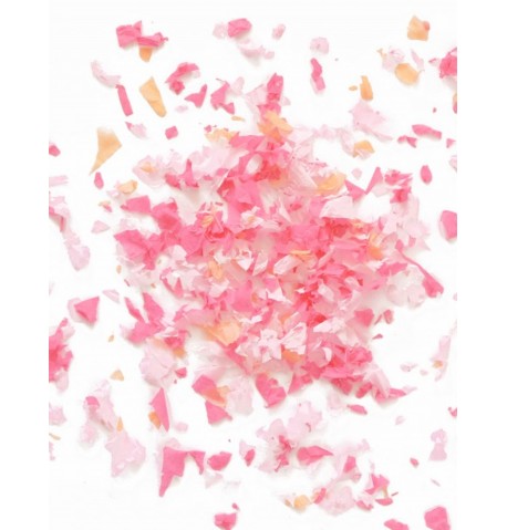 Mini sachet confettis papier ignifugé roses 50 gr
